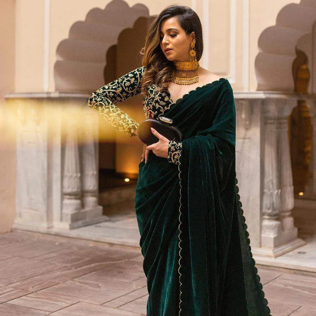 The Enchanting Allure of Green A Guide to Green Party Wear Sarees