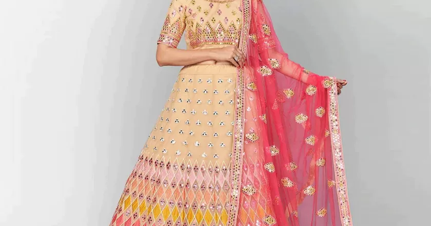 Stun in Beige: The Timeless Charm of a Lehenga in Nude Hues