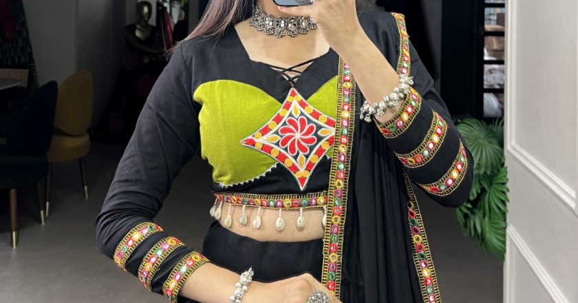 Black Navratri Lehenga: A Modern Twist on Tradition