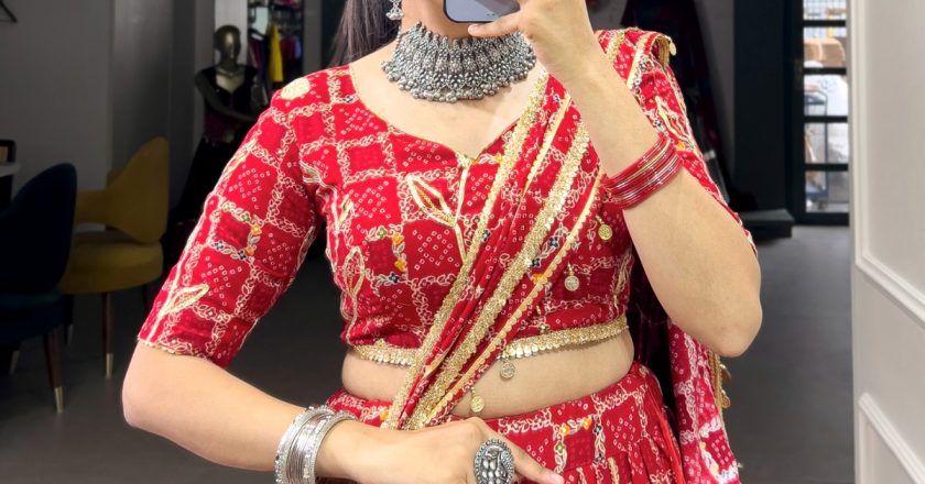Ignite Your Festive Spirit with This Exquisite Red Lehenga Set